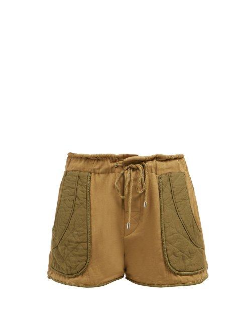Matchesfashion.com Sea - O'keefe Quilted Cotton Shorts - Womens - Khaki
