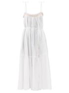 Matchesfashion.com Loup Charmant - Anacapri Smocked Organic Cotton Dress - Womens - White