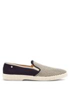 Matchesfashion.com Rivieras - Tour Du Monde Slip On Canvas Loafers - Mens - Grey Multi
