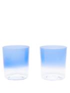 Matchesfashion.com Le Sirenuse, Positano - Set Of Two Aria Tumbler Glasses - Blue