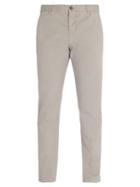 Matchesfashion.com J.w. Brine - Owen Mid Rise Cotton Blend Trousers - Mens - Grey