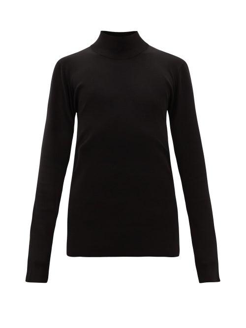 Matchesfashion.com Bottega Veneta - Roll-neck Technical-knit Sweater - Mens - Black