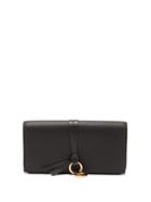 Ladies Accessories Chlo - Alphabet Grained-leather Continental Wallet - Womens - Black