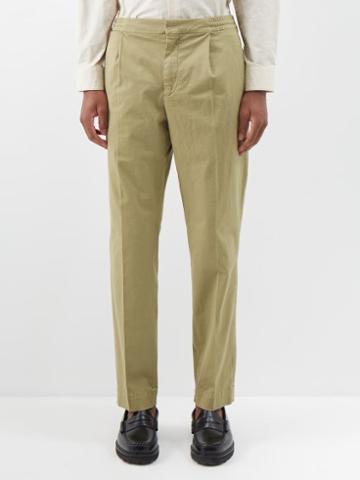 Barena Venezia - Caper Ghia Cotton-blend Suit Trousers - Mens - Khaki