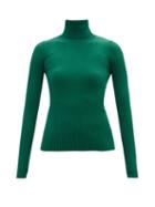 Dodo Bar Or - Theo Roll-neck Ribbed-knit Top - Womens - Green