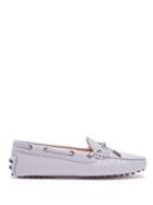 Matchesfashion.com Tod's - Gommino Leather Loafers - Womens - Light Blue
