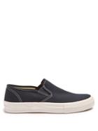 Matchesfashion.com Junya Watanabe - Slip On Canvas Trainers - Mens - Navy Multi