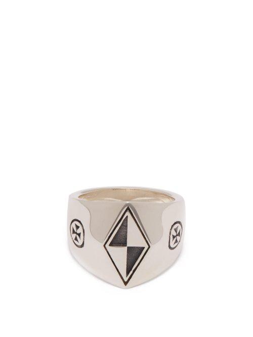 Matchesfashion.com Vetements - Anti Social Silver Signet Ring - Womens - Silver