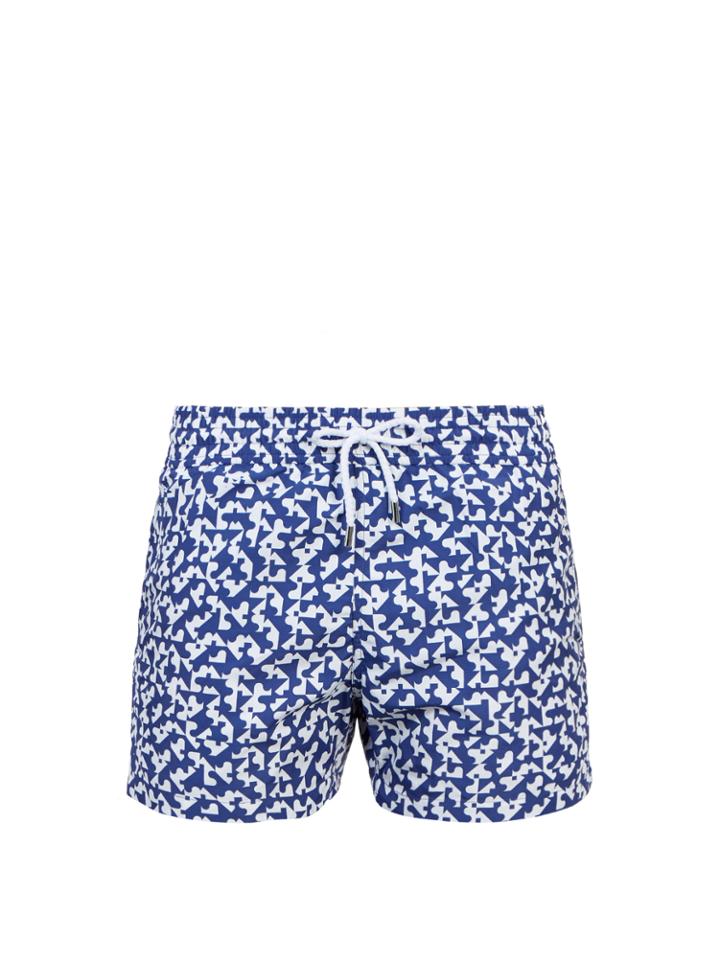 Frescobol Carioca Sports Formas-print Swim Shorts