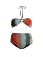 Missoni Mare Striped-knit Bandeau Bikini