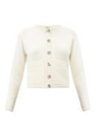 Matchesfashion.com Margaret Howell - Patch Pocket Merino Wool Cardigan - Womens - Ivory