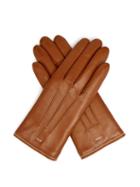 Chlo - Edith Cashmere-lined Leather Gloves - Womens - Brown