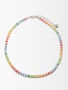 Fry Powers - Rainbow Moonstone & Sterling-silver Necklace - Womens - Rainbow