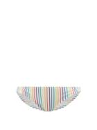 Ladies Beachwear Solid & Striped - The Eva Low-rise Striped Bikini Briefs - Womens - Multi