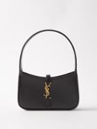 Saint Laurent - Le 5a7 Mini Leather Shoulder Bag - Womens - Black