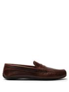 Matchesfashion.com Quoddy - Penny Driver Leather Loafers - Mens - Brown