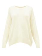 Matchesfashion.com Allude - Draped Cashmere Sweater - Womens - Light Yellow