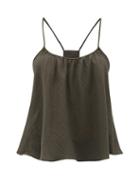Matchesfashion.com Loup Charmant - Scoop Neck Cotton Cami Top - Womens - Grey