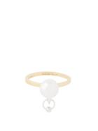 Matchesfashion.com Delfina Delettrez - Pearl, Diamond & 18kt Gold Piercing Ring - Womens - Pearl