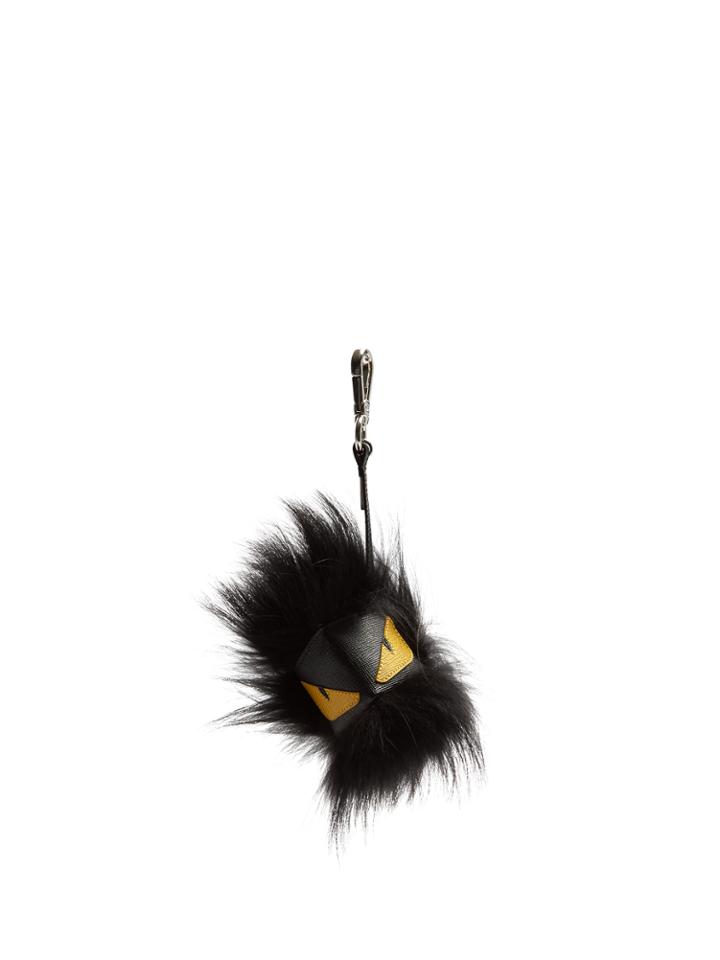 Fendi Monster Fur And Leather Bag Charm
