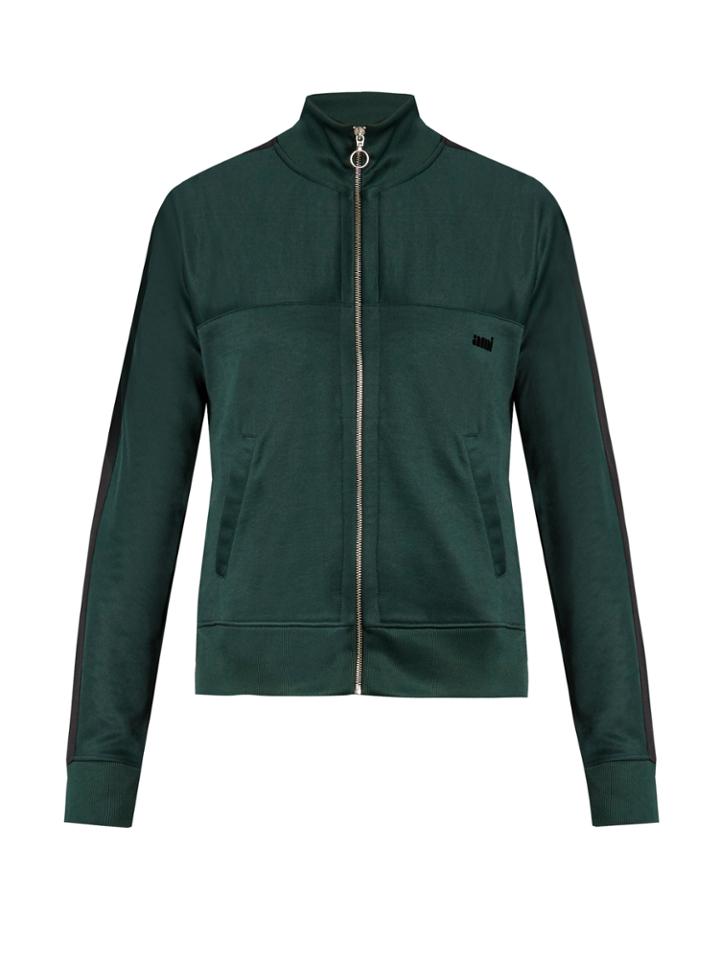 Ami Zip-through Cotton-blend Sweater