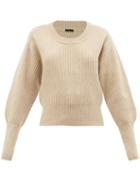 Joseph - Cardigan-stitch Wool Sweater - Womens - Beige
