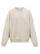 Matchesfashion.com Raey - Oversized Textured Wool-blend Sweatshirt - Mens - Light Grey