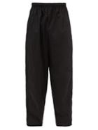 Balenciaga - Logo-embroidered Cotton-jersey Track Pants - Mens - Black