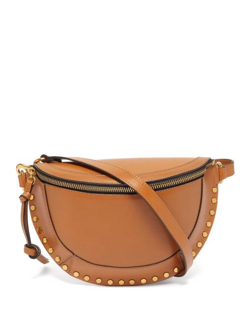 Isabel Marant - Skano Studded Leather Shoulder Bag - Womens - Tan