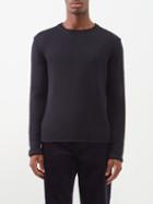 Inis Mein - Alpaca And Silk-blend Sweater - Mens - Black