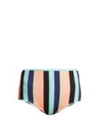 Solid & Striped The Brigitte High-rise Striped Bikini Briefs