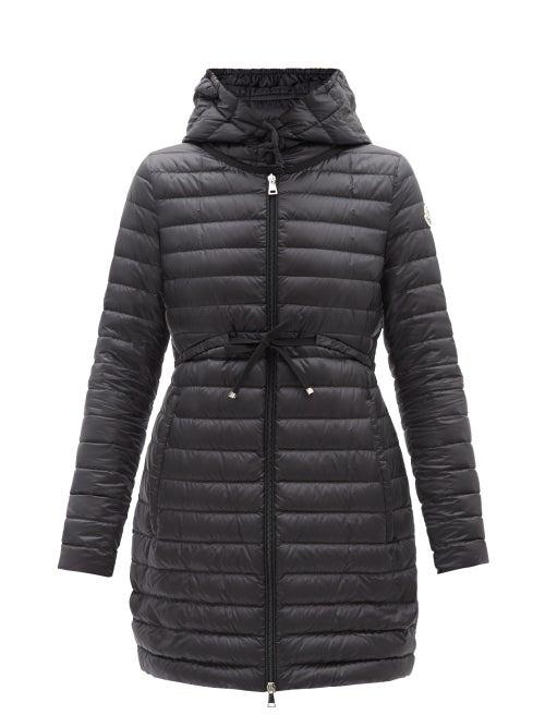 Moncler - Barbel Long Down Hooded Jacket - Womens - Black