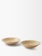 Sensi Studio - Set Of Two Corales De La Isla Ceramic Plates - Womens - Cream Multi