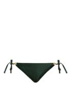 Matchesfashion.com Heidi Klein - Polynesia Tie Side Bikini Briefs - Womens - Dark Green