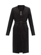 Rick Owens - Lido Cotton-drill Overcoat - Mens - Black