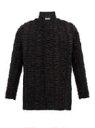 Bianca Saunders - Zig Smocked-satin Jacket - Mens - Black