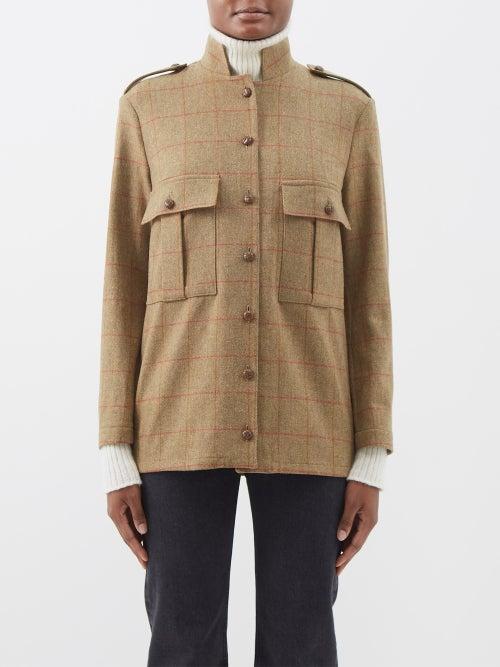 Giuliva Heritage - The Officer Wool Jacket - Womens - Khaki