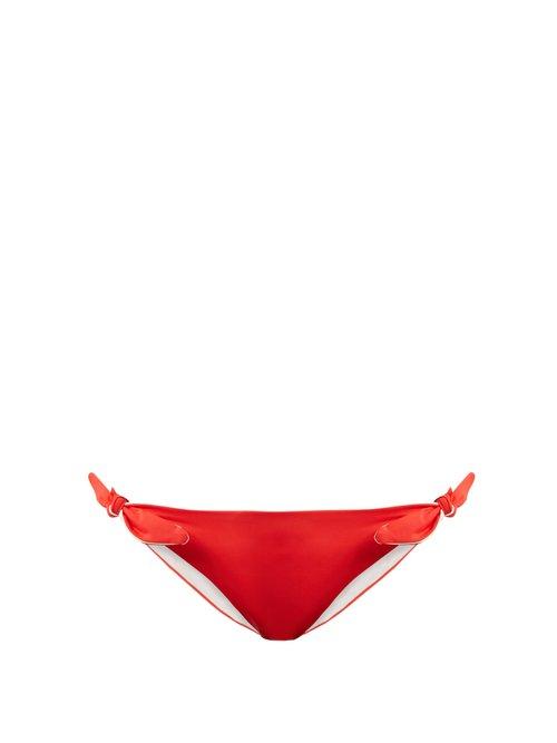 Matchesfashion.com Solid & Striped - The Jane Tie Side Bikini Briefs - Womens - Red