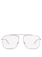 Matchesfashion.com Dior Homme Sunglasses - Aviator Metal Glasses - Mens - Silver