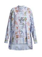 Vivienne Westwood Anglomania Grateful-print Cotton Circle Shirt