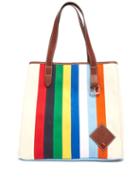 Matchesfashion.com Jw Anderson - Striped Canvas Tote Bag - Womens - Multi