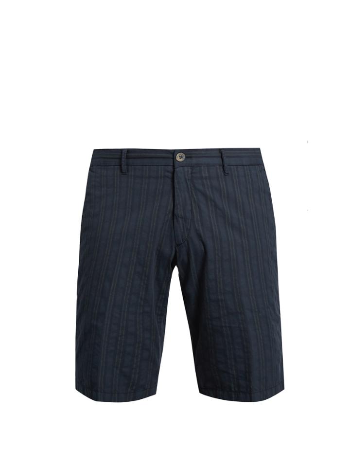 J.w. Brine Free Donnie Striped Cotton Shorts
