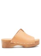 Matchesfashion.com Ancient Greek Sandals - Sagini Leather Clogs - Womens - Tan