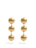 Balenciaga Ball-bead Drop Clip-on Earrings