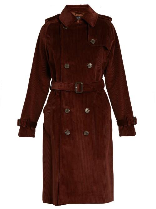 A.p.c. Barbara Corduroy Trench Coat