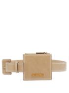 Matchesfashion.com Jacquemus - Zip-wallet Leather Belt - Womens - Beige