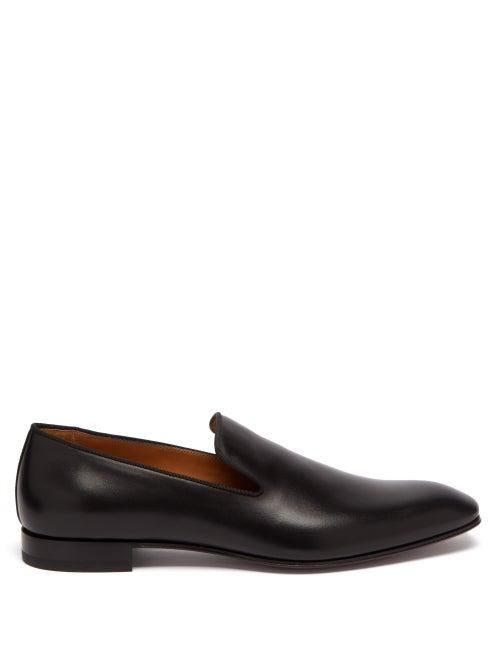 Mens Shoes Christian Louboutin - Dandelion Leather Loafers - Mens - Black