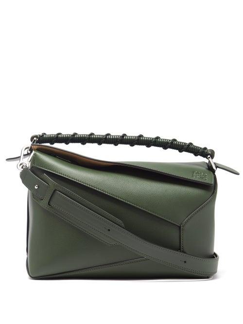 Matchesfashion.com Loewe - Puzzle Small Leather Cross-body Bag - Womens - Khaki