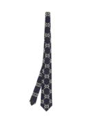 Matchesfashion.com Gucci - Gg Supreme Cotton Tie - Mens - Navy Multi
