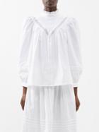 See By Chlo - Pintucked Organic-cotton Blouse - Womens - White
